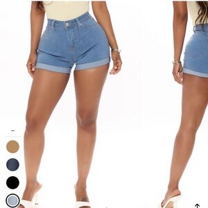 Fashion Nova Light Blue Jean Shorts